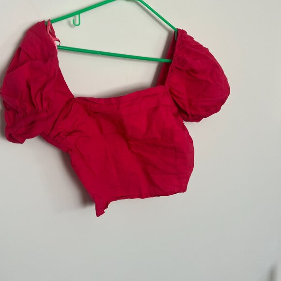 Sim & Sam PINK FLAME Blouse Top Size M - Picture 2 of 7